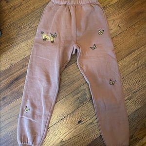 Mens FELT butterfly sweatpants!